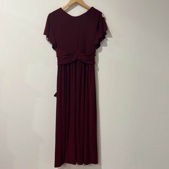 • BHLDN • Mendoza Maxi Dress Gown Burgundy Red 6 Women’s - Picture 6 of 6